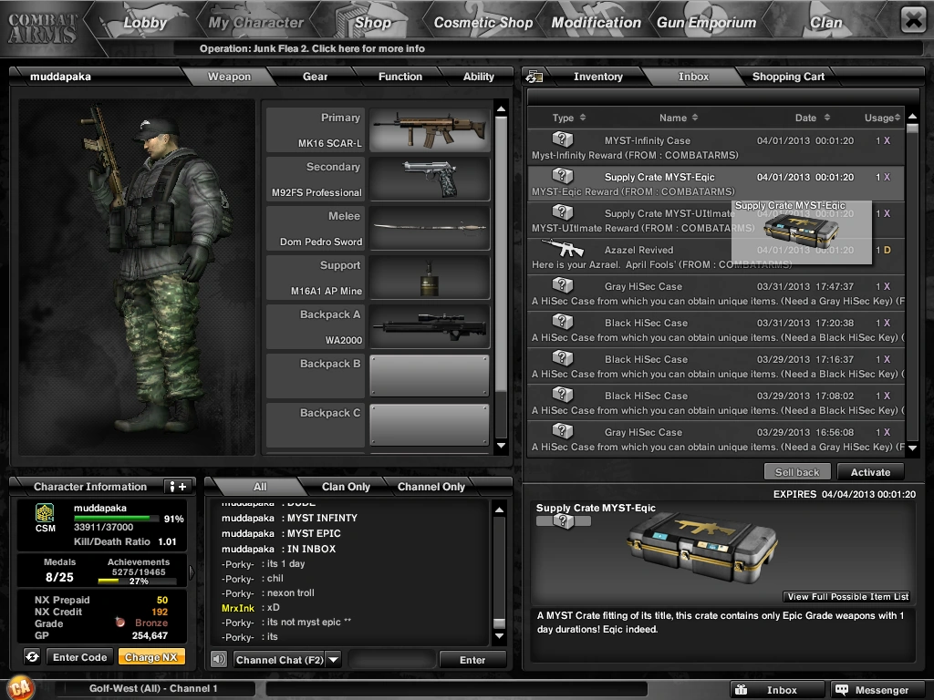 Combat Arms Antigo